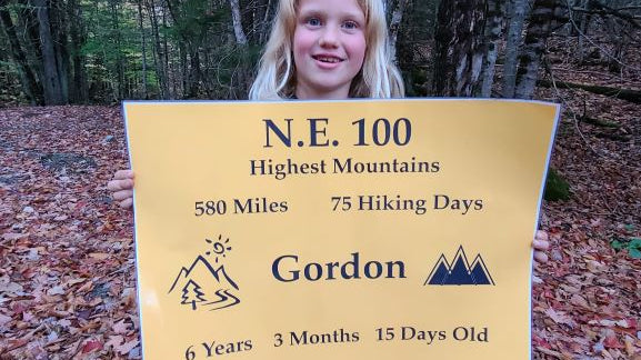 Gordon Simpson, 6 year old Hundred Highest Finisher