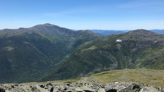 Mt Adams summit looking over the Great Gulf Wilderness