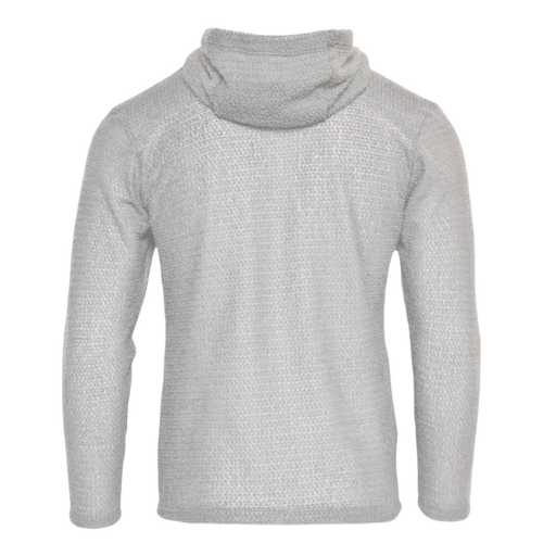 Back angle of 'Gray Ice' Alpha Direct 90 Hoodie