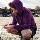 Italian Plum Highlander Hoodie beach photo