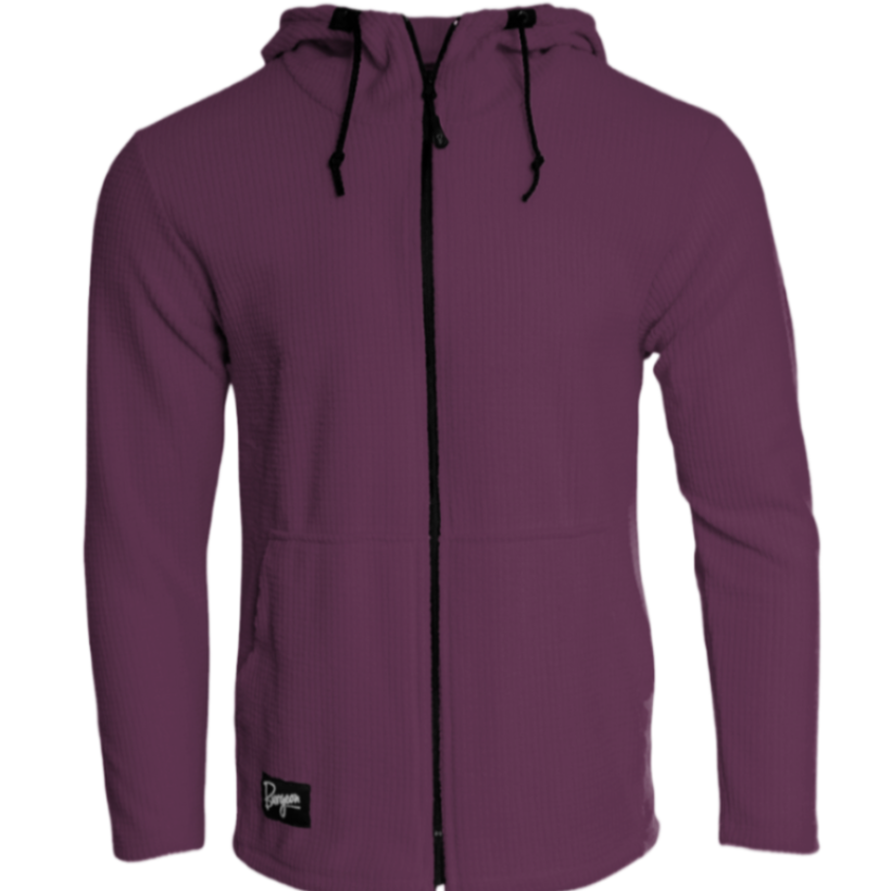 Highlander Hoodie Full ZIp Men's Italian Plum