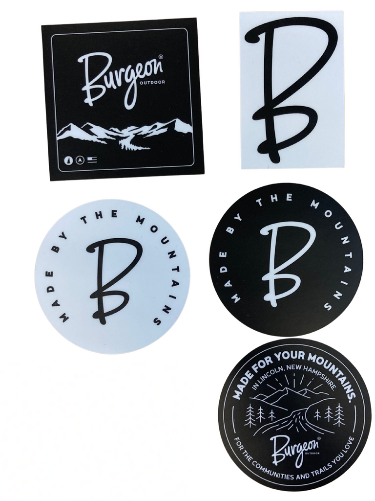 The Burgeon Outdoor Sticker 5-Pack.