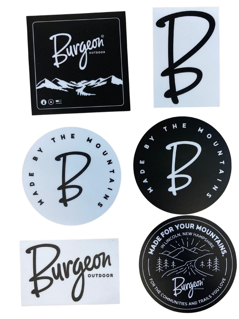 The Burgeon Outdoor Sticker 6-Pack.