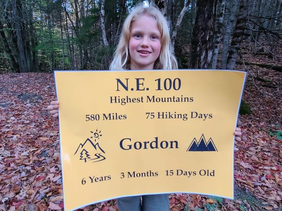 Gordon Simpson, 6 year old Hundred Highest Finisher