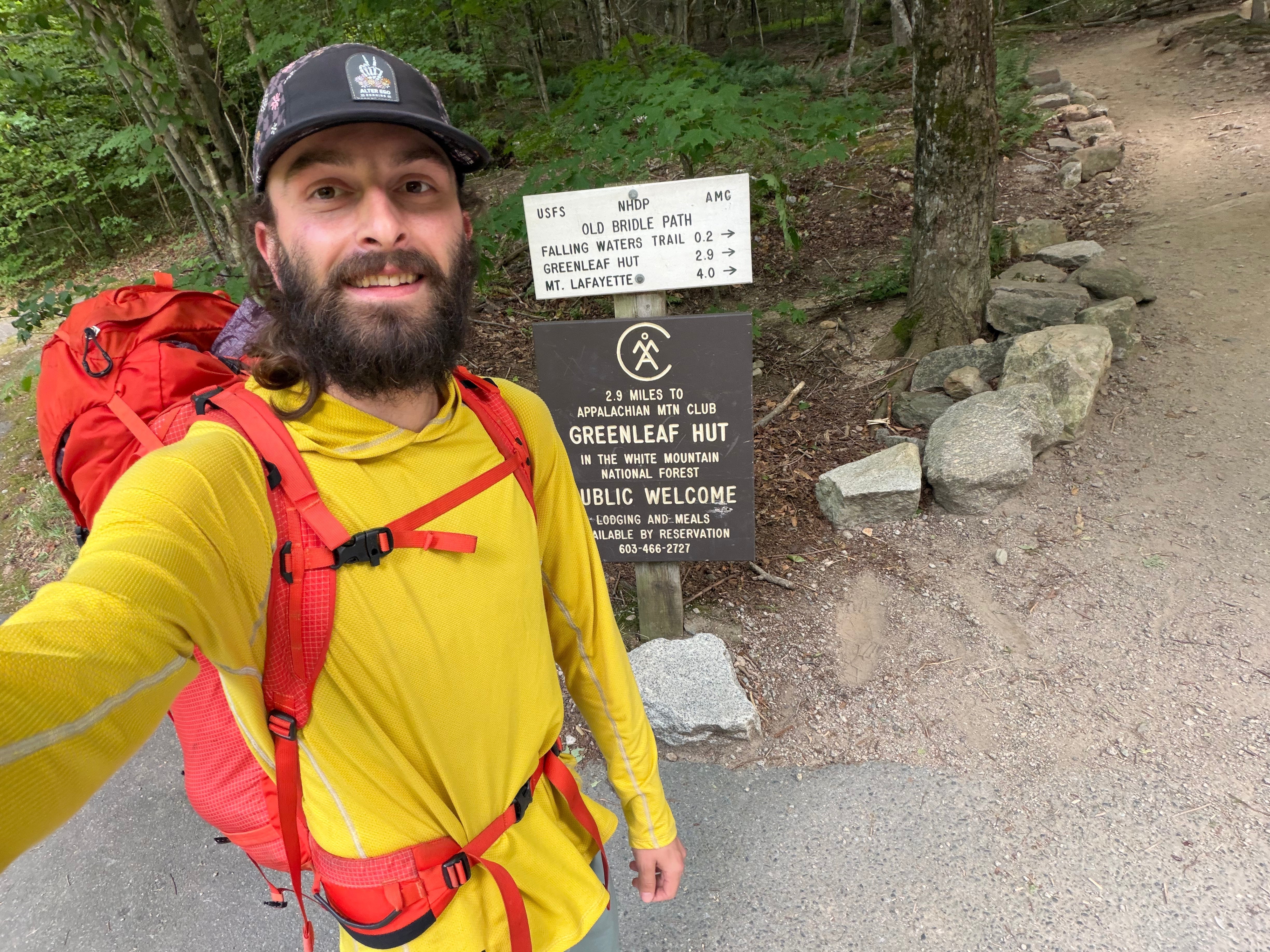 Nick at the Trailhead 