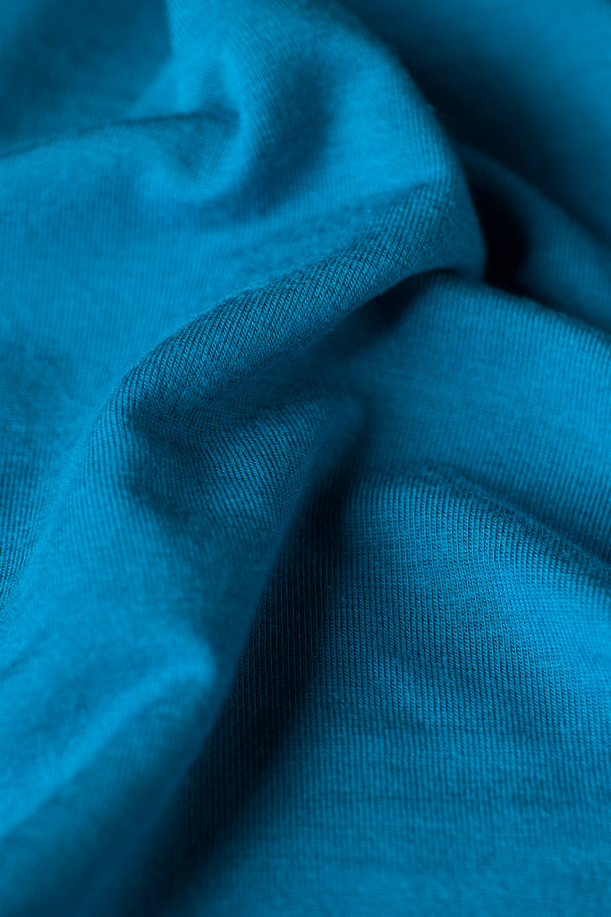 A closeup of the Flume Baselayer's soft fabric.
