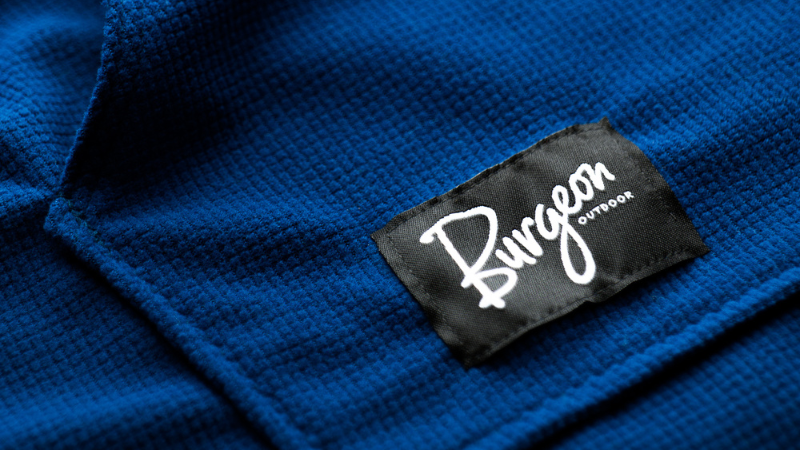 A closeup of the Pemi Hoodie in 'Deep Bay.'