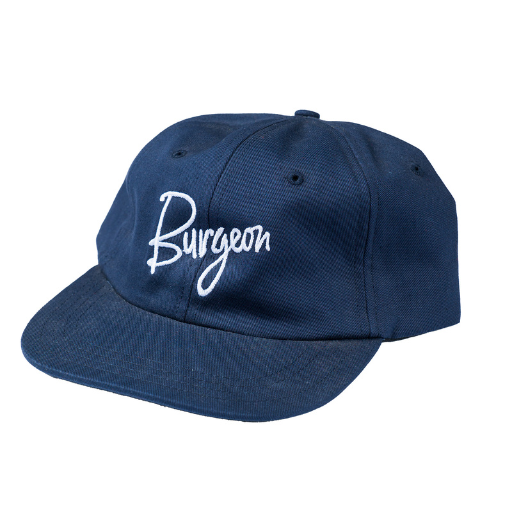Cotton Ball Cap in Pacific with White Burgeon logo.