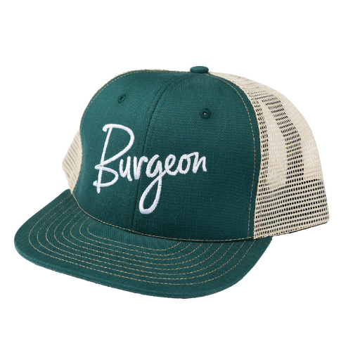 Burgeon Trucker Hat in Emerald.
