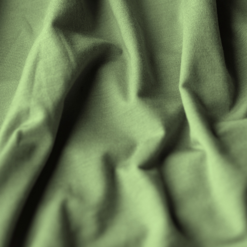 Closeup of the Flume Baselayer in 'Fair Green.'