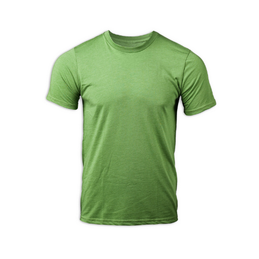 Sprout short sleeve t-shirt. No logo shown on the shirt. The photo shows an alternate color option for the 4,000 Footers shirt. Logo placements would be the same on this shirt as others.
