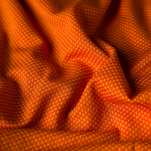 Closeup of Sunseeker T-Shirt in Orange Flame.