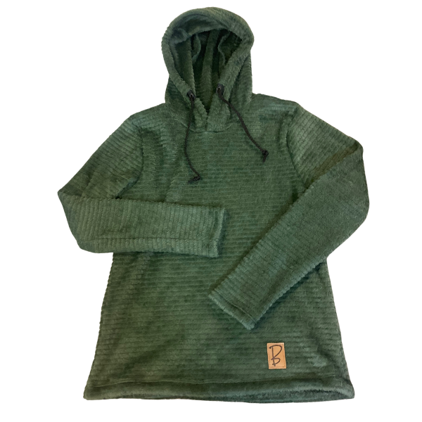 Hearthside Hoodie in 'Moss Green.'