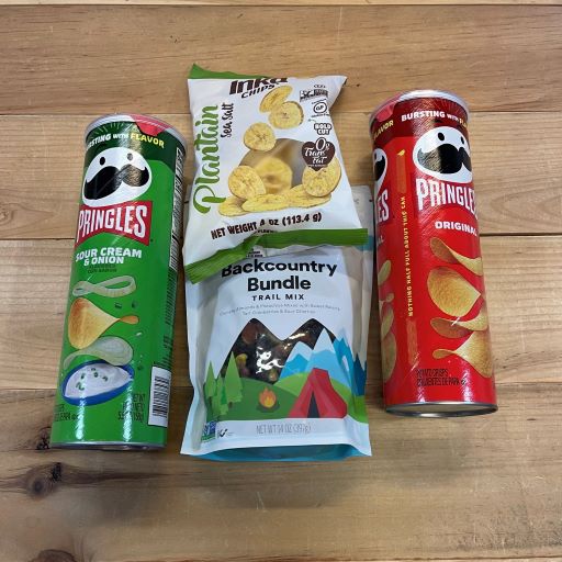 Trail Magic snack options.