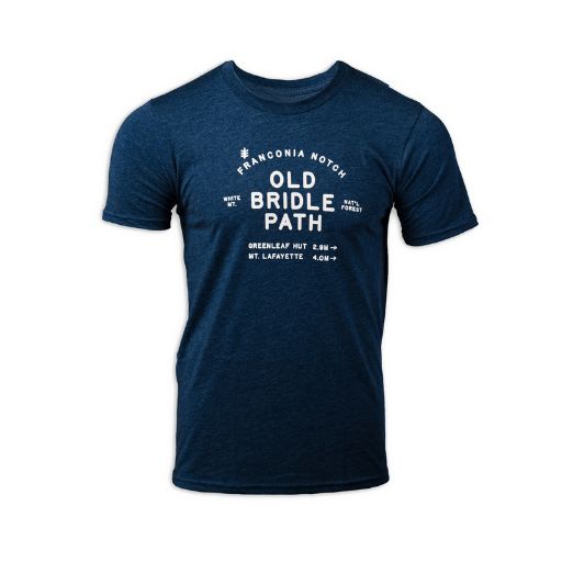 Unisex Old Bridle Path T-Shirt in Blue.