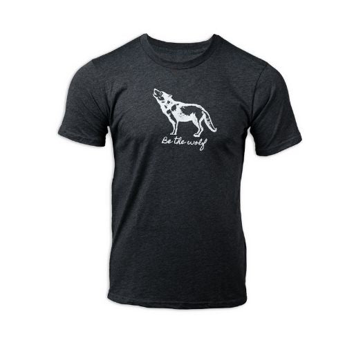 Be the Wolf Unisex T-Shirt in Gray.