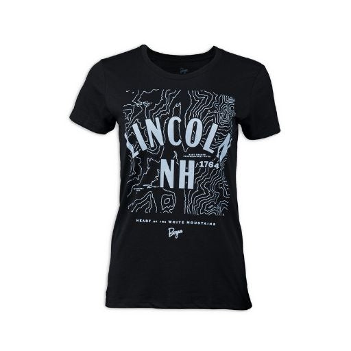 Women's Lincoln T-Shirt in Black.