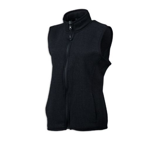 Black Women's Campfire Fleece Vest.