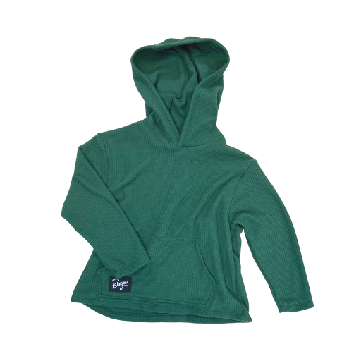 Youth Highlander Hoodie in Green.