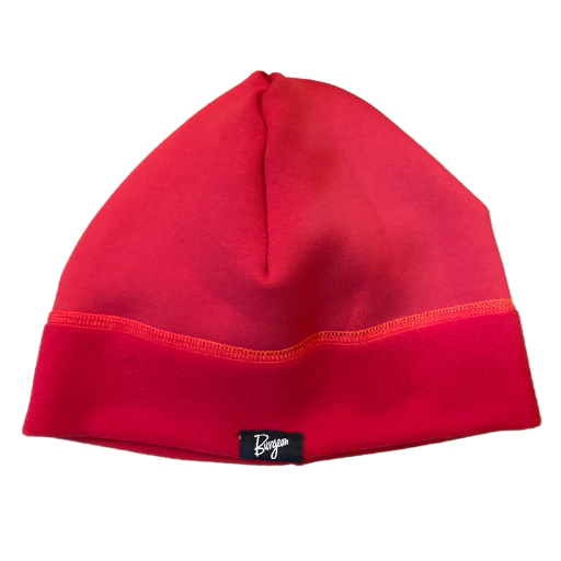 Power Stretch Fleece Hat in Red.