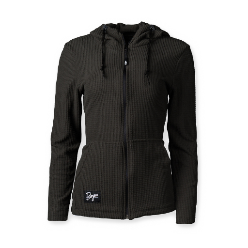 Women's Black Highlander Hoodie Full Zip