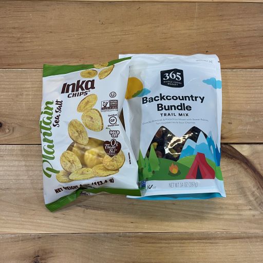Trail Magic snack options.
