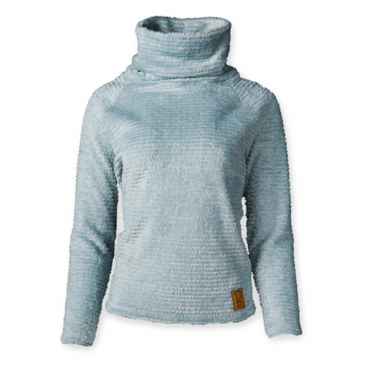 Cowl neck 2025 fleece top