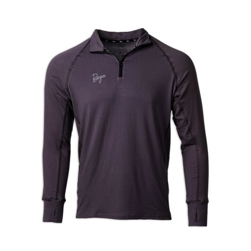 Men's Flume Quarter-Zip Baselayer in Granite Gray.